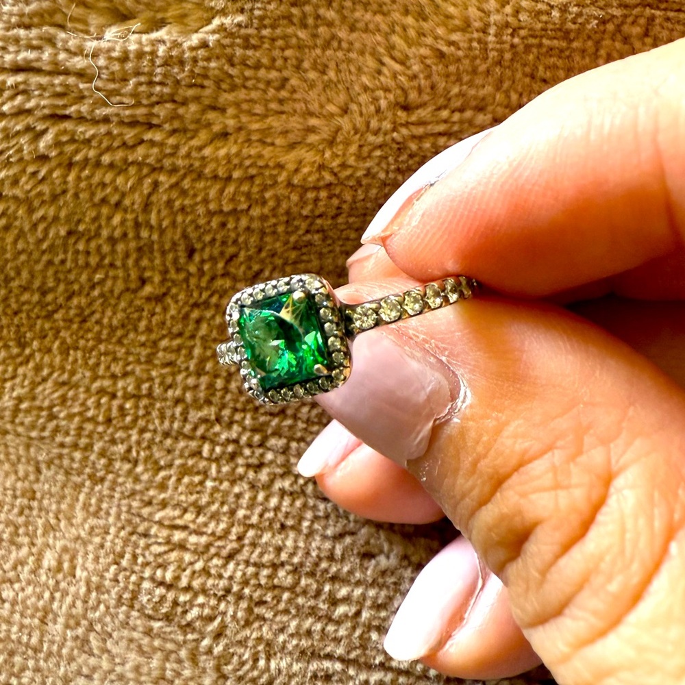 Pandora Green Cz Elegance Ring